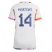 Cheap Belgium Dries Mertens #14 Away Football Shirt Women World Cup 2022 Short Sleeve